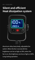Nouvelle lampe vidéo LED portable 300W, 2800-6800K, à intensité variable continue, monture Bowens, éclairage de studio pour photographie et vidéo