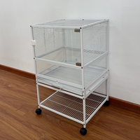 Nouvelle Cage à Oiseaux Extérieure Grande Taille 2026, Style Tendance, Qualité Supérieure, Cadre en Fil d'Acier Robuste et Durable, Idéale pour les Perruches