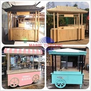 Strong Cooling <b>Small</b> Churro Cartgelato Fast Food Cartmobile Romantic Selling Style Ice Cream Cart - Product Image 4