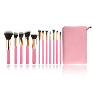 Pinceaux de <span class=keywords><strong>maquillage</strong></span> roses en cheveux synthétiques doux de haute qualité à bas <span class=keywords><strong>prix</strong></span> - Product Image 1