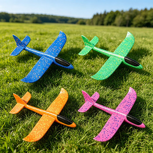 Foam Hand Thrown Gliding Airplane Model Random Color Outdoor Toy For Kids 8 To 13 Years - Product Image 3