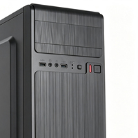 Boîtier PC ATX Meway Factory Direct, acier SPCC 0,35 mm, panneau frontal USB, mini-tour, ventilation en mesh, 3 ventilateurs, noir, DIY