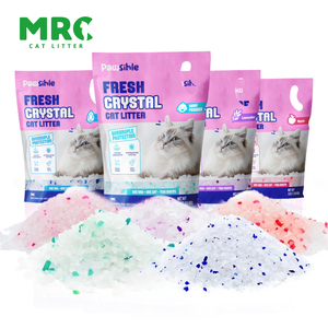 Litière pour chat en cristal agglomérant durable, vente en gros, écologique, faible poussière et faible déchets - Product Image 3