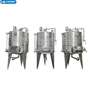 Cuve de fermentation de vin de fruits ligne de production de vin de raisin 500L