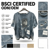 T-shirt personnalisé pour homme, coton lourd 300 g/m², uni, oversize, streetwear, haute qualité, manches courtes, vêtement