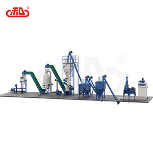 Molino de piensos para animales de 1500 kg/h Farms Pellet <span class=keywords><strong>Feed</strong></span> Product Making Plant con diseño horizontal - Product Image 2