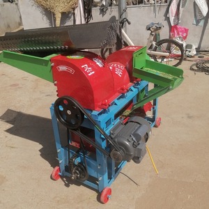 Mini Cosechadora de Granos Eléctrica, Trilladora de Trigo, Doble Ventilador, Multifuncional, con Transmisión por Engranajes, Color Rojo - Product Image 4