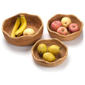 Panier de service en rotin tressé, centre de table décoratif pour la maison, le café, la cuisine, le rangement de pain, de collations et de bonbons - Product Image 1