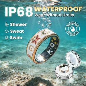 Bague Intelligente Émail IP68 Étanche Moniteur de Santé 24/7 Fréquence Cardiaque Caméra à Distance Suivi de Santé Familial Tracker de Fitness Intelligent - Product Image 2