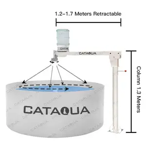 CATAQUA di grande capacità automatico mangiatoia per pesci automatico mangiatoia per pesciolini automatico