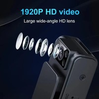 Mini enregistreur vidéo sans fil HD 1920P Vision nocturne caméras de sport et de voiture détection de mouvement fonction d'enregistrement vidéo petit Compact
