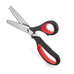 Thép không gỉ notched kéo Ren Vải mô hình cắt may kéo - Product Image 5