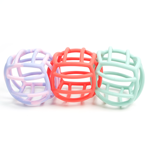 Nuovo Disegno del Commercio All'ingrosso Kids Toy Food Grade BPA Libera Del Silicone Del Bambino Massaggiagengive Sfera - Product Image 4