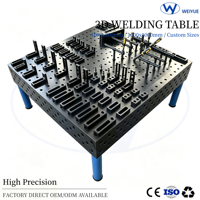 Table de soudage 3D à changement rapide 1000x800x200 |   Plateforme en acier de précision pour ateliers MRO (Maintenance, Réparation et Opérations)
