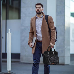 Mochila Nevera Grande para Picnic, Aislada para Cerveza, con Asa de Cuero, Bolsas Térmicas Ecológicas de Lona con Impresión Personalizada para Almuerzo - Product Image 2