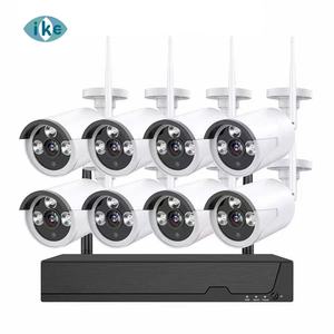 Kit de caméra de sécurité CCTV sans fil Eseecloud WIFI 4CH 8CH NVR, vision nocturne 3MP, grand angle, détection de mouvement humain H.265, alarme - Product Image 1