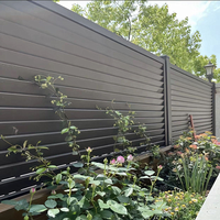 Vente en gros de clôture de jardin moderne en aluminium design personnalisé pour patio villa cour extérieure intimité clôtures balustrades mains courantes