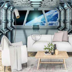 Moderne <span class=keywords><strong>Science</strong></span> <span class=keywords><strong>Fiction</strong></span> Art Papier Peint <span class=keywords><strong>Futur</strong></span> Vaisseau Spatial Fantastique Starship Intérieur Photo Murale - Product Image 5