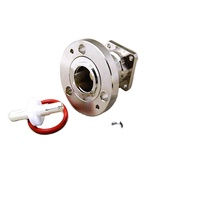 Connecteur coaxial RF à bride EIA 7/8 po pour usine électrique, broche filetée M5 de 25 mm, type de fiche à bride carrée de 32 mm