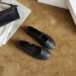 Servicio Personalizado Disponible, Zapatos Planos de Ballet Franceses 2026, Diseño de Punta Baja, Tacón Plegable, Cuero Suave y Cómodo para Mujer - Product Image 2