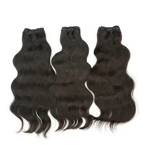 Extensiones de Cabello Humano Remy Ondulado Natural Negro, Cabello Virgen sin Procesar, Trama de Cabello Remy de Alta Calidad, 100% Natural, Personalizable - Product Image 5