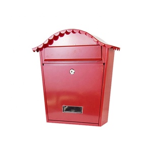 Outdoor Creative Waterproof European Villa Letterbox Wrought Iron Mailbox