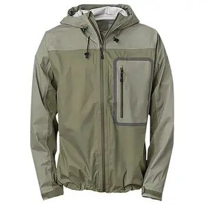 Hot Selling Custom Windbreaker Breathable Fishing Jacket Lightweight Waterproof Jacket 3 Layer Rain Jacket