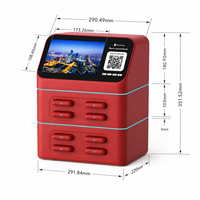Stazione di Noleggio Power Bank con Codice QR Condiviso e Schermo Pubblicitario, 8 Slot, 4G/Wi-Fi, Portatile per Ricarica Laptop in Ristoranti e Bar