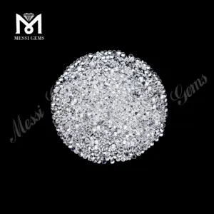 loose gemstone 5A High quality 1.5mm star cut round cubic zirconia