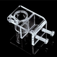 Clip de fixation en acrylique pour aquarium - Support de tube d'eau sans perçage pour l'alimentation et les conduites d'air des aquariums