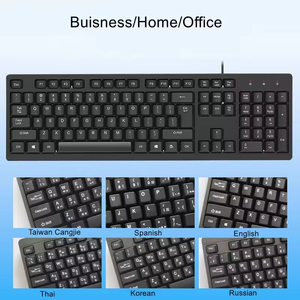 Teclado Mecánico para Juegos USB Multi Idioma, 104 Teclas, ABS, Diseño Coreano, Ruso, Tailandés, Taiwanés, Ergonómico y Personalizable - Product Image 2