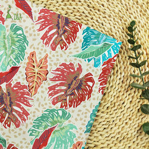 Tropische Strandstijl Palmboombladeren Ademende Licht Geweven 100% Bedrukte Katoenen Stof Voor Zomeroverhemden - Product Image 4