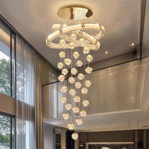 Crystal Pendant <b>Light</b> LZ 102 Round Multi Head LED Chandelier For Hotels And Guesthouses <b>Remote</b> <b>Control</b> Tmall Genie - Product Image 1
