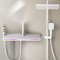 2024 douche moderne salle de bain Design affichage numérique douches de luxe ensembles de mitigeurs ensemble de robinet de douche thermostatique pluie double tête système