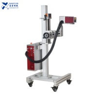 Machine de marquage laser à fibre NF3808 30W, imprimante de logo, de code-barres, de code QR, de prix et de date pour la ligne de production de sachets et la machine d'emballage