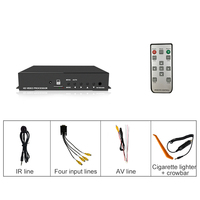 Répartiteur vidéo quad CVBS/AHD en gros, multi-afficheur quad, séparateur d'écran multi-vues, processeur quad CCTV