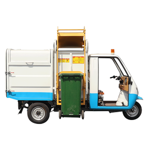 Camion à déchets populaire 2.5 CBM poubelle tricycle à chargement latéral Tricycle à ordures électrique automatique - Product Image 2