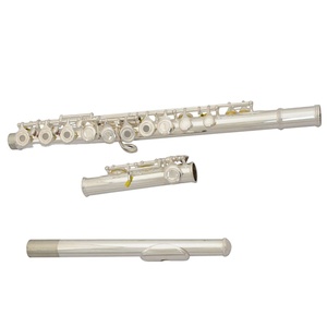 Flûte traversière française 16 clés à trous ouverts en Do, plaquée argent, instrument pour débutants, enseignement et examen pour adultes - Product Image 6