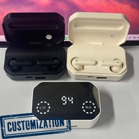 Écouteurs sans Fil TWS Gaming Intra-auriculaires M154 Personnalisables avec Haut-parleurs 10 mm, Écran Miroir LED et Fonctionnalité de Banque d'Alimentation