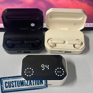 Écouteurs sans Fil TWS Gaming Intra-auriculaires M154 Personnalisables avec Haut-parleurs 10 mm, Écran Miroir LED et Fonctionnalité de Banque d'Alimentation - Product Image 1