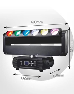 Nueva llegada 6PCs x 40W Full RGBW Color 4-en-1 LED Matrix Light Cabeza móvil Luz de escenario DMX Control Lámpara de aluminio para clubes nocturnos - Product Image 2