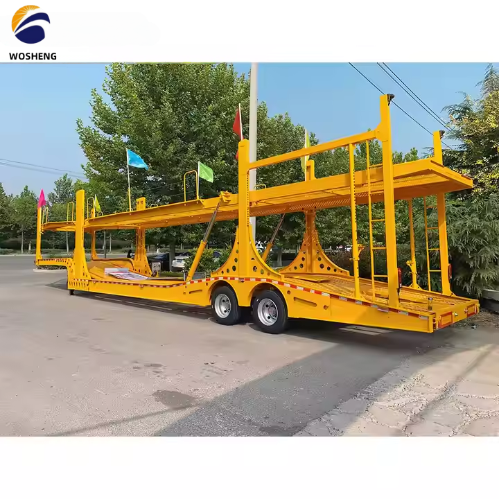 Двухэтажный автомобильный прицеп Wosheng с 2 осями