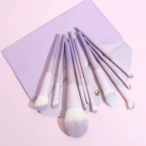 Set di 10 Pennelli <span class=keywords><strong>per</strong></span> Trucco Personalizzati Rosa <span class=keywords><strong>per</strong></span> <span class=keywords><strong>Ombretto</strong></span> in Polvere e Labbra - Product Image 2