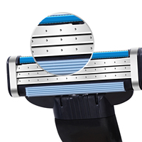 Cartouches de rechange pour rasoir Mach 3, lames triples en acier inoxydable pour le rasage, tête de rasage pour hommes, pour usage professionnel