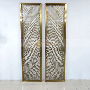 EX541 Modern Laser Cut Foldable Stainless Steel <b>Screen</b> Divider for Hotel Lobby Interior <b>Decoration</b> Architectural Project - Product Image 1