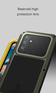 Coque de téléphone LOVE MEI Powerful Metal armor pour Samsung <span class=keywords><strong>Galaxy</strong></span> A54 <span class=keywords><strong>A34</strong></span> A53 A52 A32 <span class=keywords><strong>5G</strong></span> Aluminium Shockproof 360 Full protection case - Product Image 3