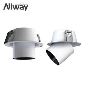 Allway Hochwertige Aluminium-Einbau leuchte Blends chutz Dimmbare Rahmen-Down-Lampe 20 30 W Down lights LED