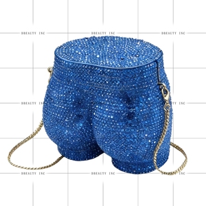 Women's Sparkling Rhinestone <b>Clutch</b> Unique Evening Handbag Crystal Dinner Purse for Party - Product Image 1