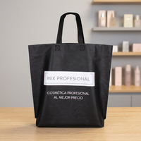 Professionelle, wiederverwendbare Geschenktasche aus Stoff in Schwarz, hergestellt in Spanien, 8426827274363 5415