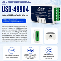Konverter Serial USB ke RS232/RS485/RS422 Terisolasi Secara Optik untuk Industri, Kompatibel dengan USB1.1 & USB2.0 dengan Sakelar Mode Protokol